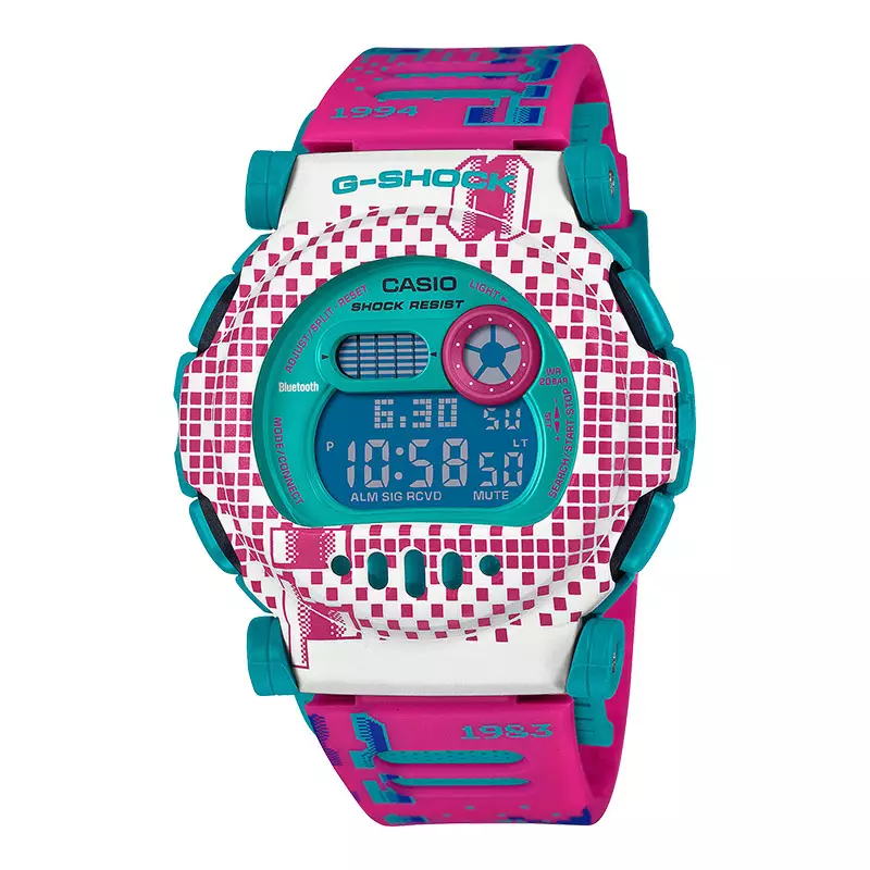 Jam Tangan Pria Casio G-Shock G-B001RG-4DR Jason Retro Video Game Series Digital Dial Dual Tone Resin Band