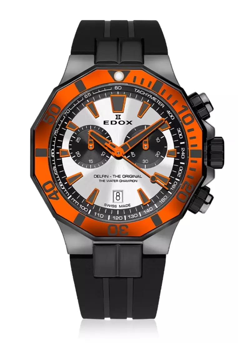 Buy Edox Edox Delfin Day Date Chronograph Swiss Made Automatic Men