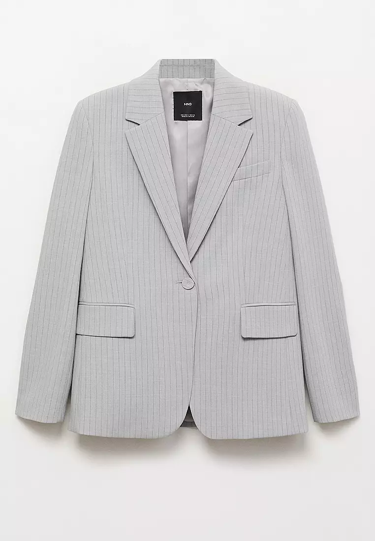 Pinstripe Suit Jacket