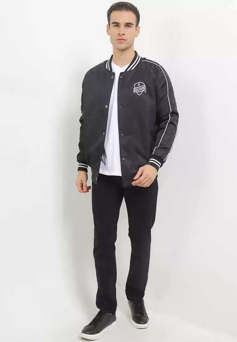BULFARO Jaket Bomber Varsity Salvatore - Black
