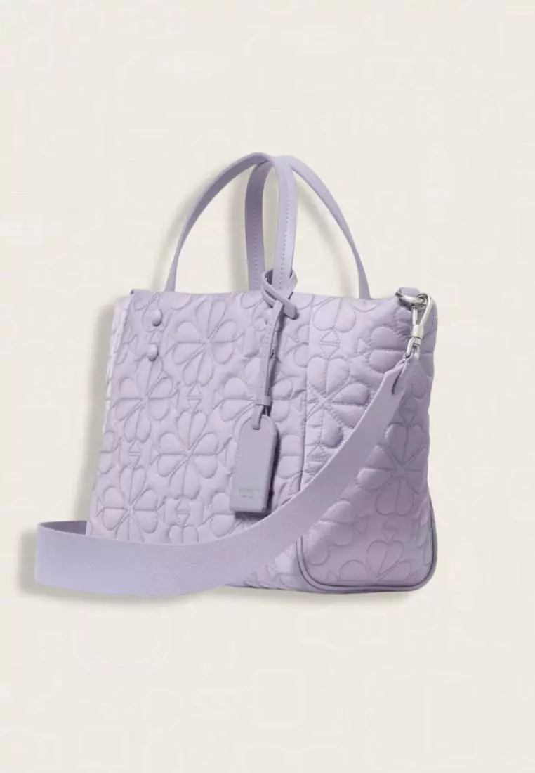Kate Spade Tilly Quilted Small Tote Bag Frozen Lilac