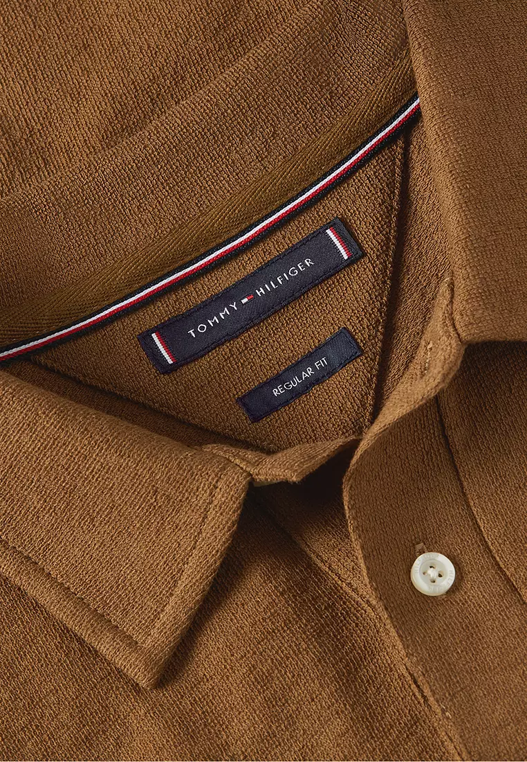 反面毛圈繡花POLO恤 - TH Mainline