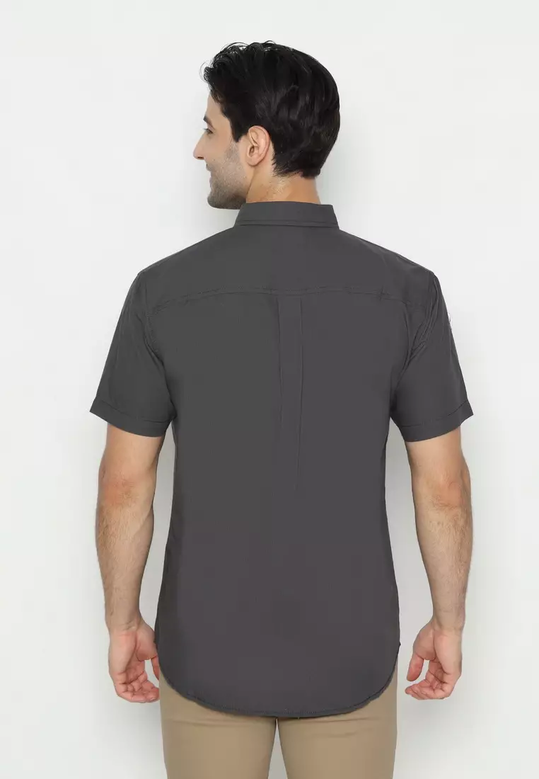 POLICE Kemeja Polos Cotton Regular Fit Pria