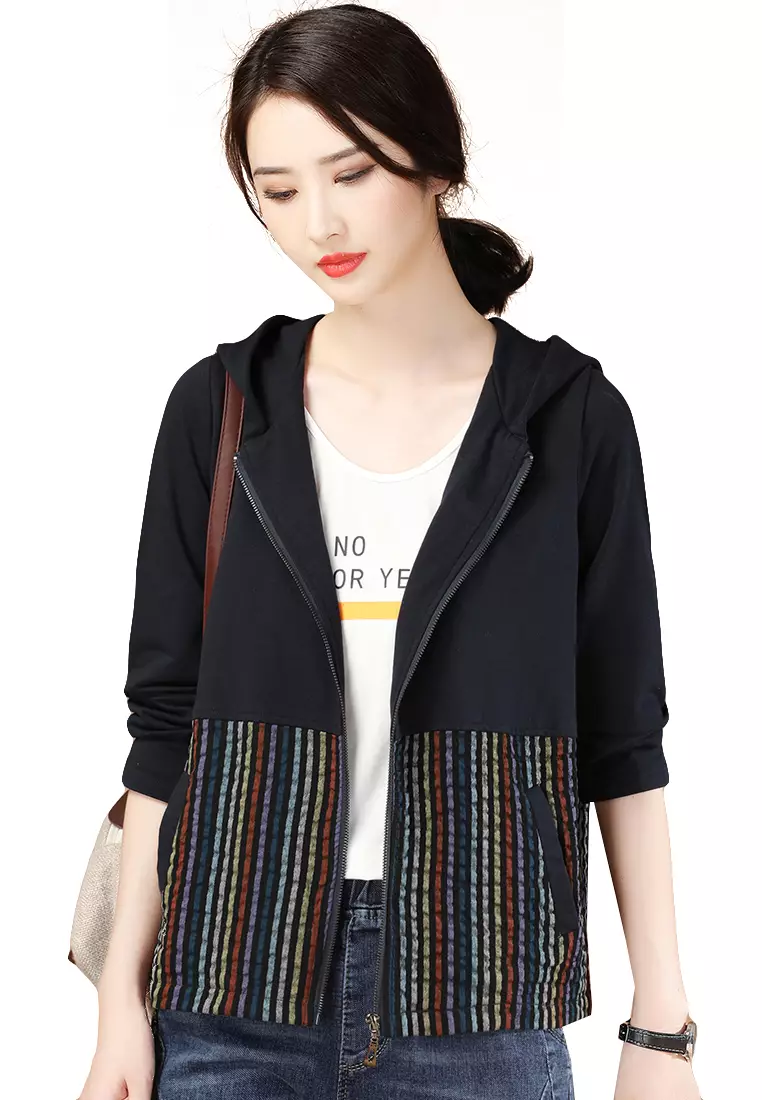Colorful on sale striped jacket