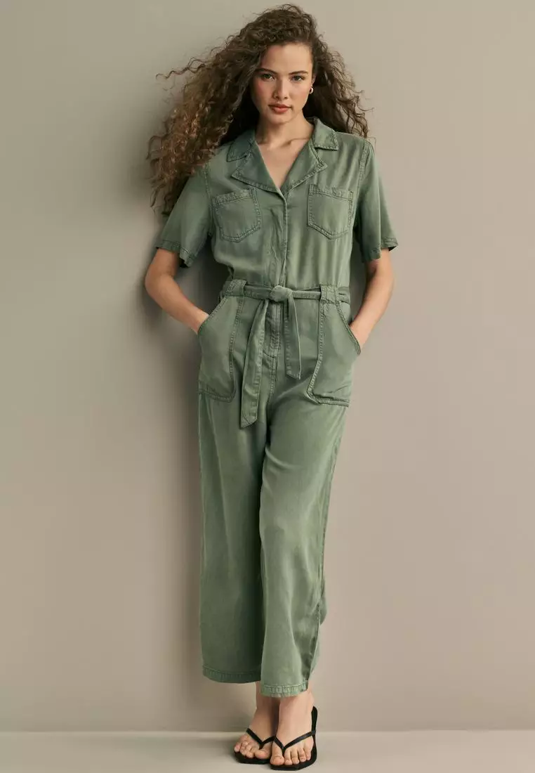 Petite Jumpsuit Next Khaki Jumpsuit Wide Leg Next Ladies Jumpsuits