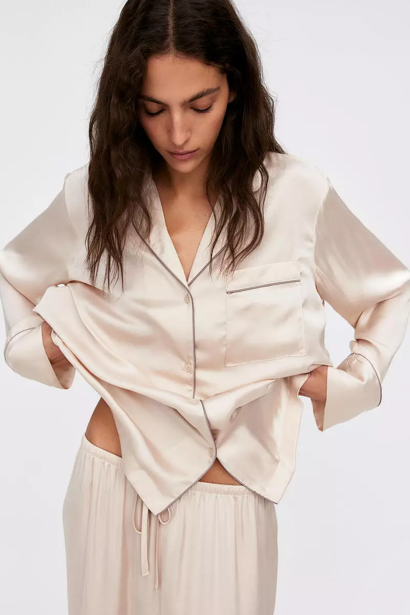 Pyjama deals satin hm