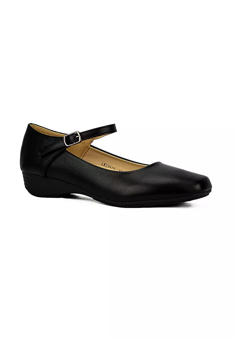 Women's Flats School Shoes LW 23915 Black C28 C40
