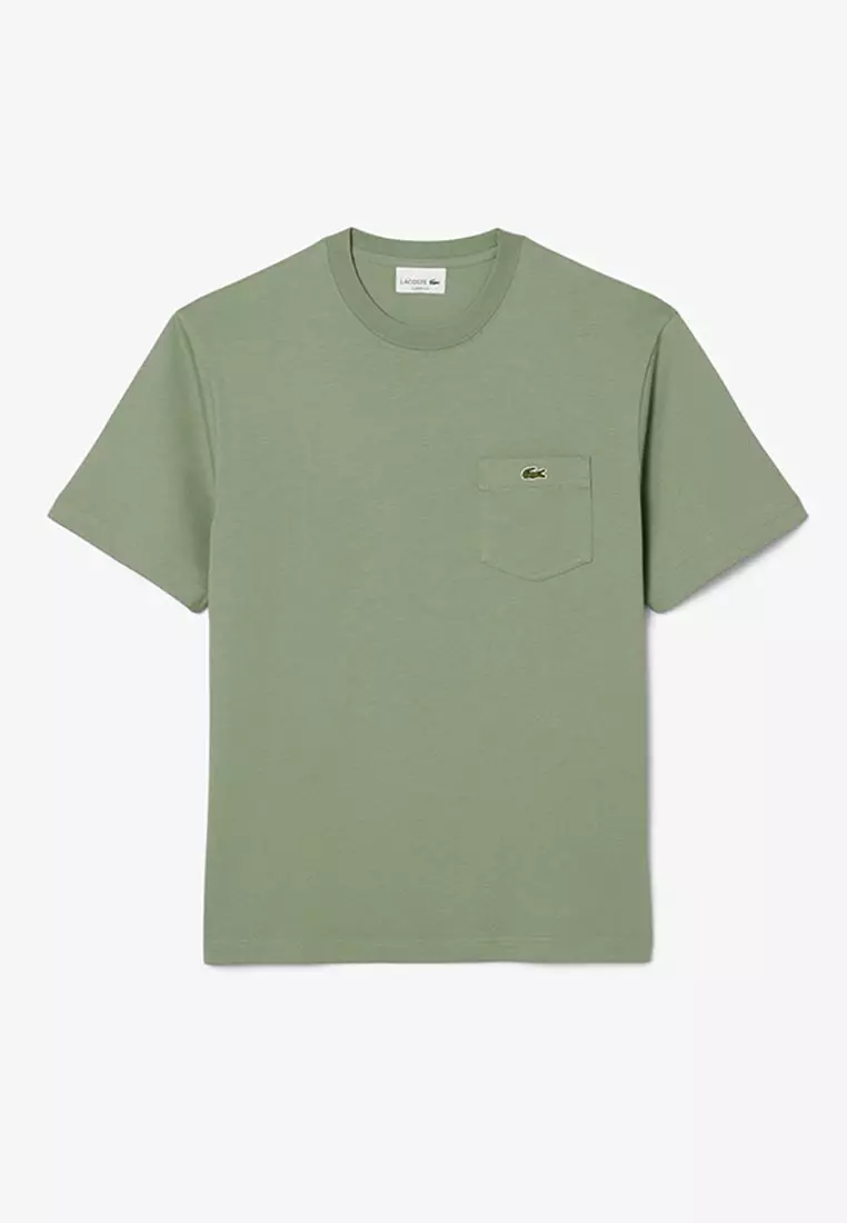 Cotton T-shirt with Breast Pocket