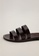Mango red Leather Strap Sandals 98537SH0121F96GS_2