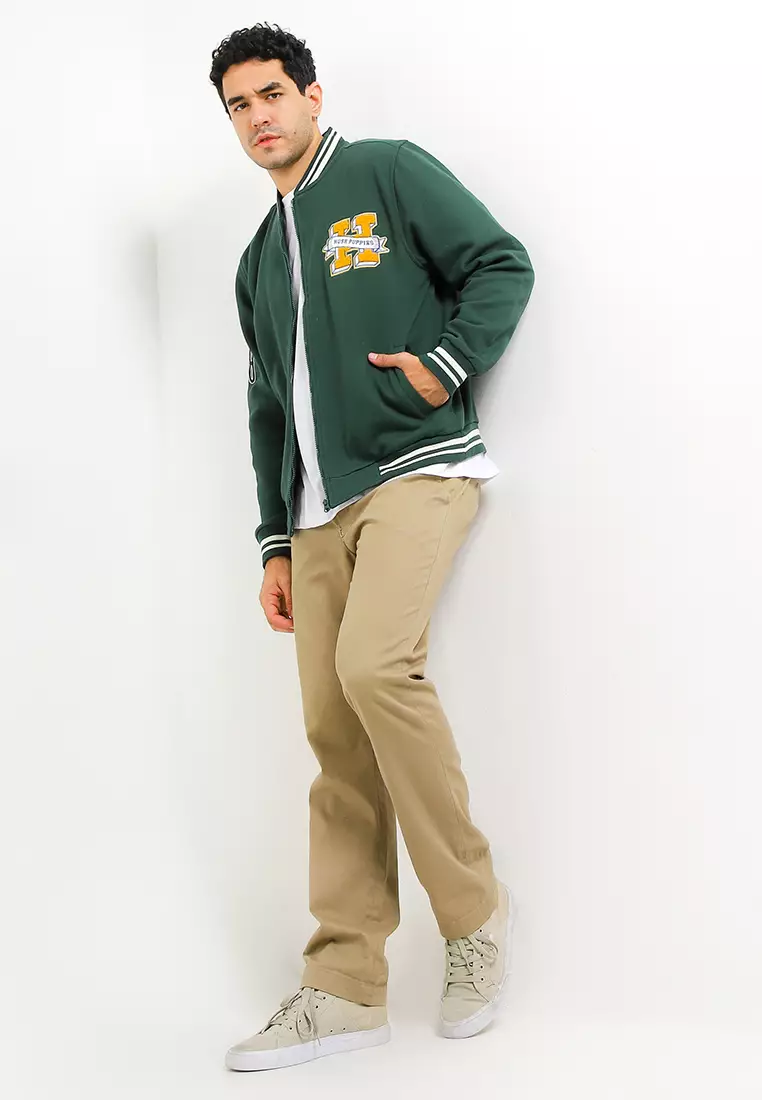 Thatcher Bomber Jacket With Patch Applique