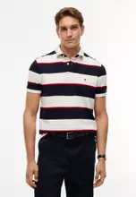 Ivory Petal/Navy Blue/Medium Red