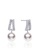 A.Excellence silver Premium Japan Akoya Sea Pearl  6.75-7.5mm Geometric Earrings 5948FACA2B73B2GS_1