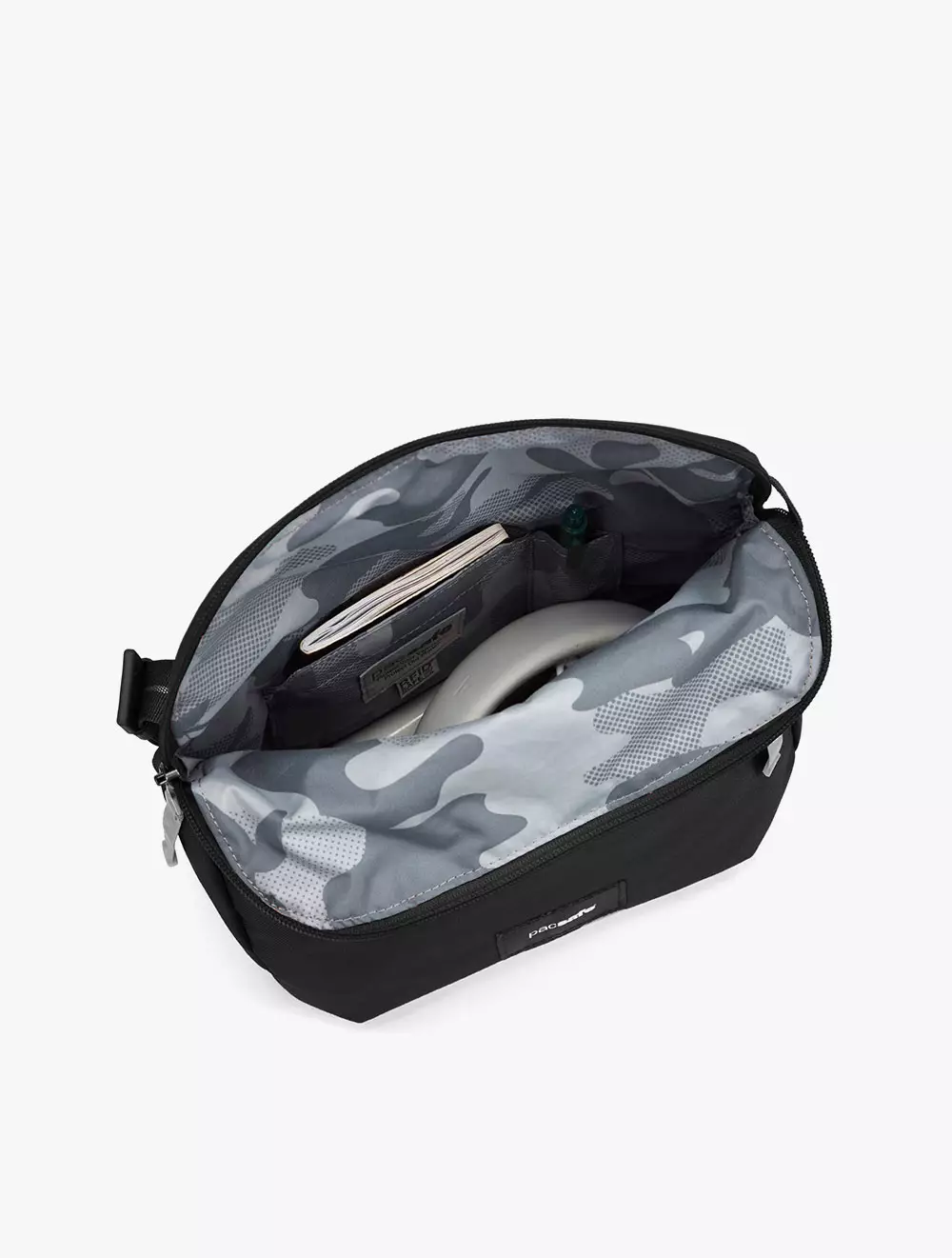 Pacsafe® GO Anti Theft Saddle Crossbody Jet Black - Jet Black