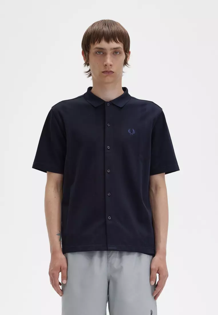 Buy Fred Perry Fred Perry M5712 Stripe Button Through Polo Shirt