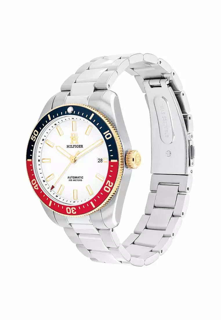 TH85 Men's Watch Stainless Steel Strap - White Dial 1710551