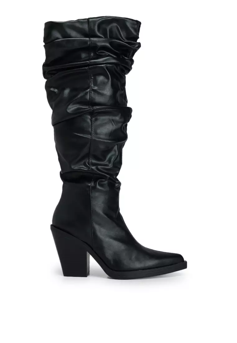 Bershka★out of core カウボーイ ウェスタンブーツ High-heel out of core cowboy clogs - Out of core - Women