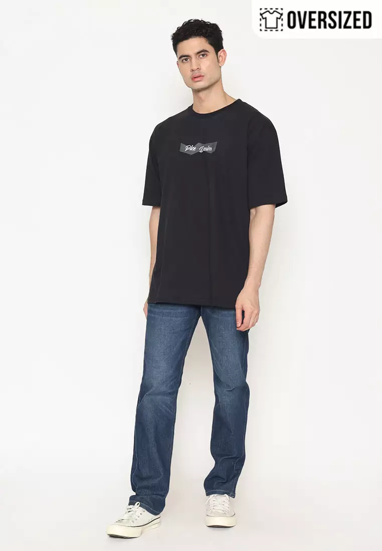 POLICE T-Shirt Cotton Oversized Pria 2079260021