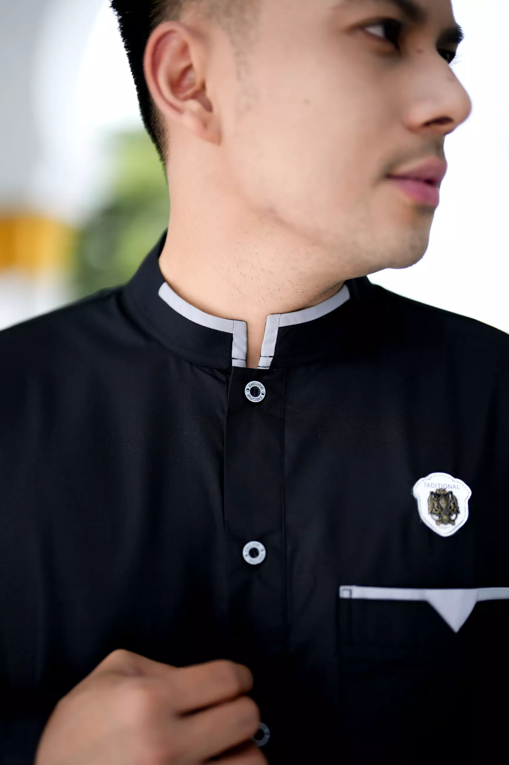 Koko Jubah Gamis Pria  Zayn Black Regular Fit