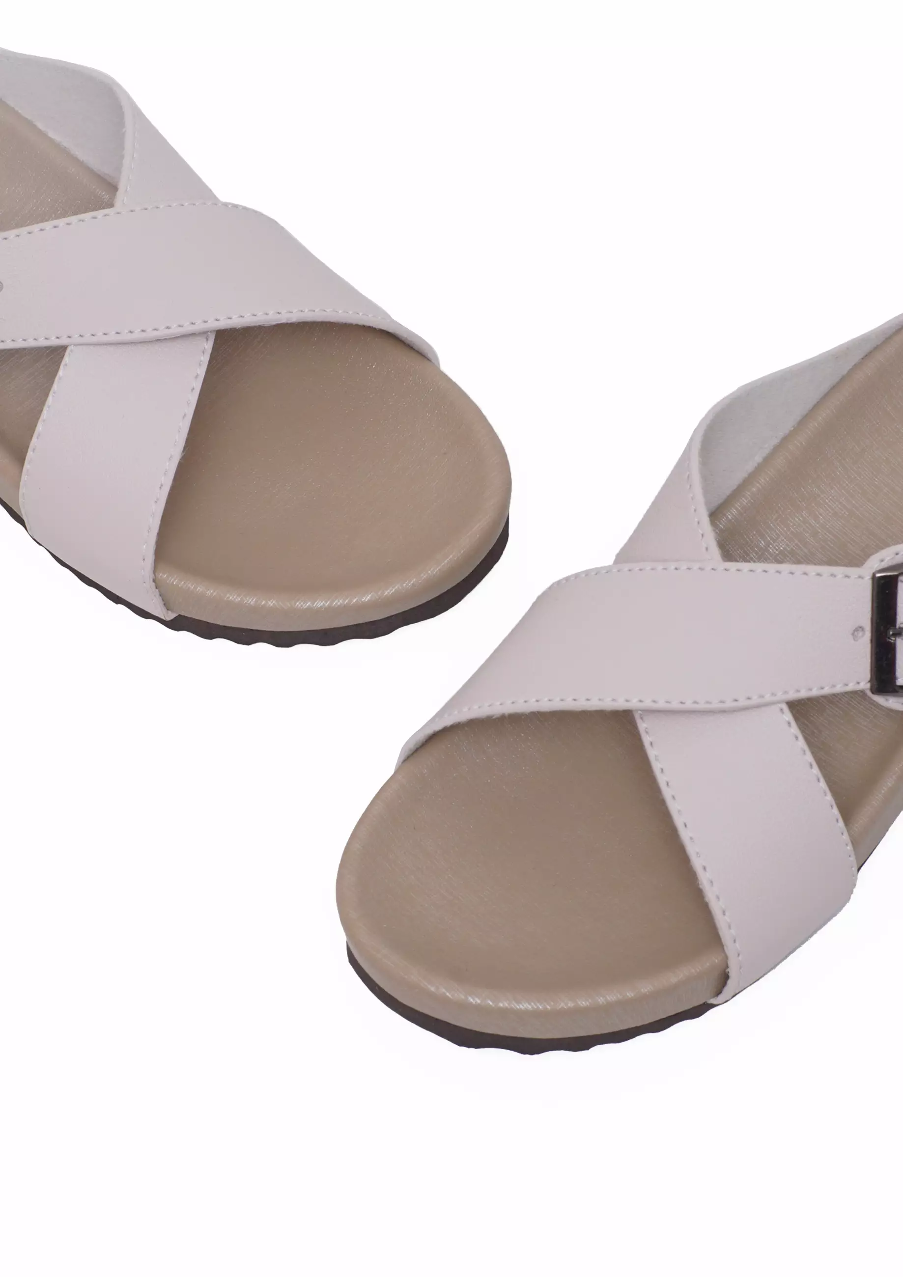 VIVI NICI - Kaiya Sandal Wanita Teplek Beige