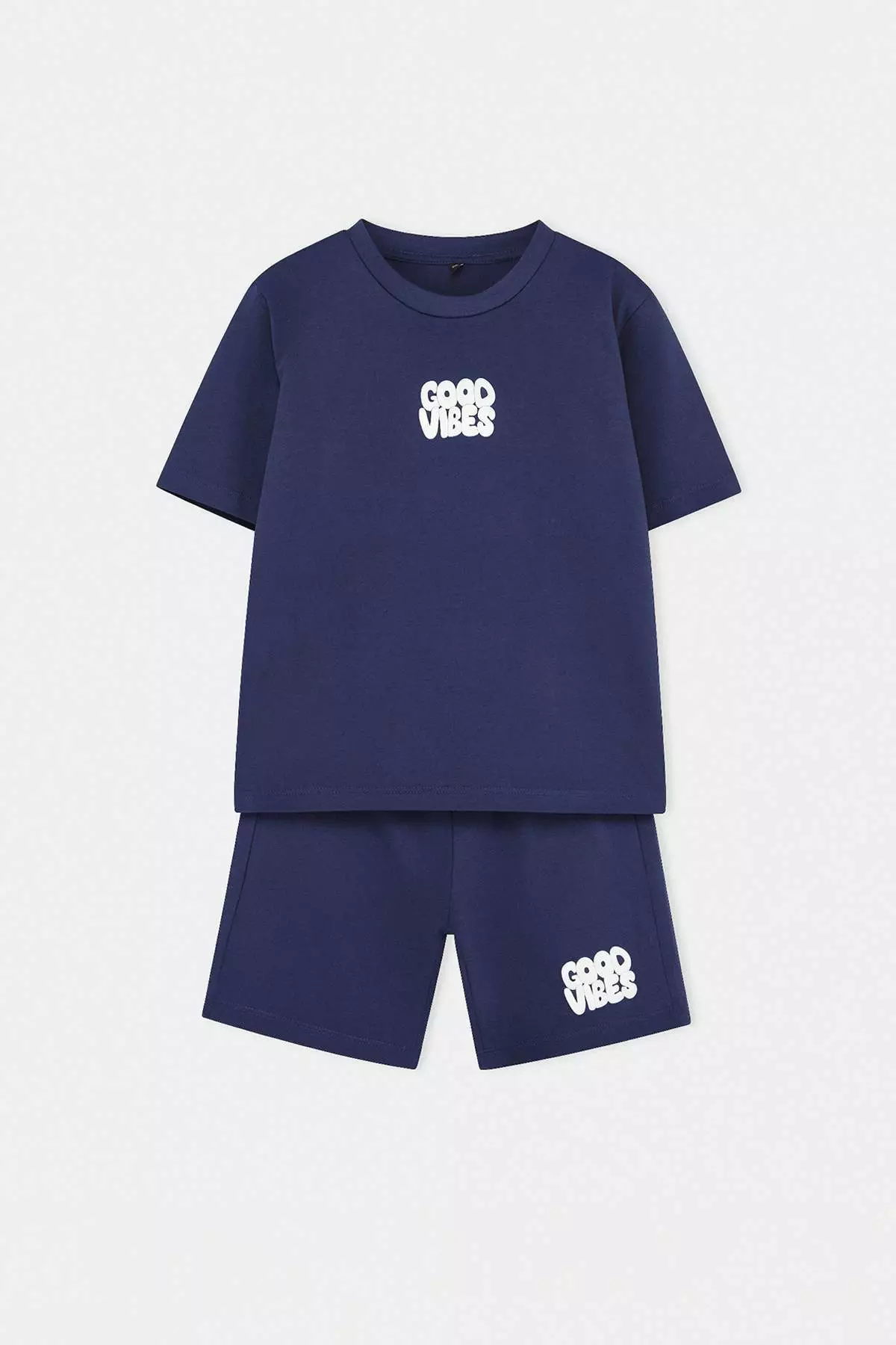 Buy Trendyol Navy Blue Plain Knitted Bottom - Top Set