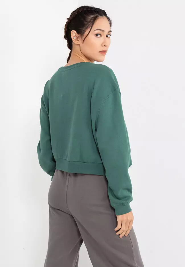 Buy Ellesse Nester Crop Sweatshirt Online ZALORA Malaysia