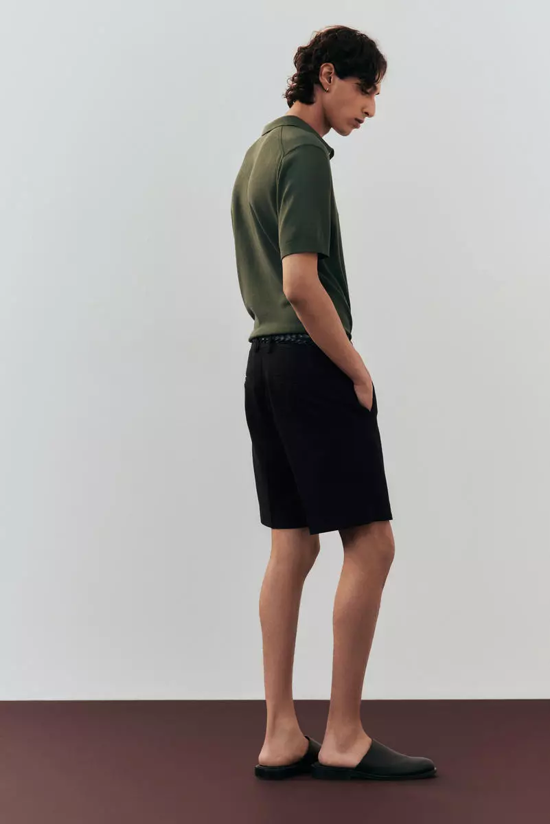 Regular Fit Lyocell-blend chino shorts