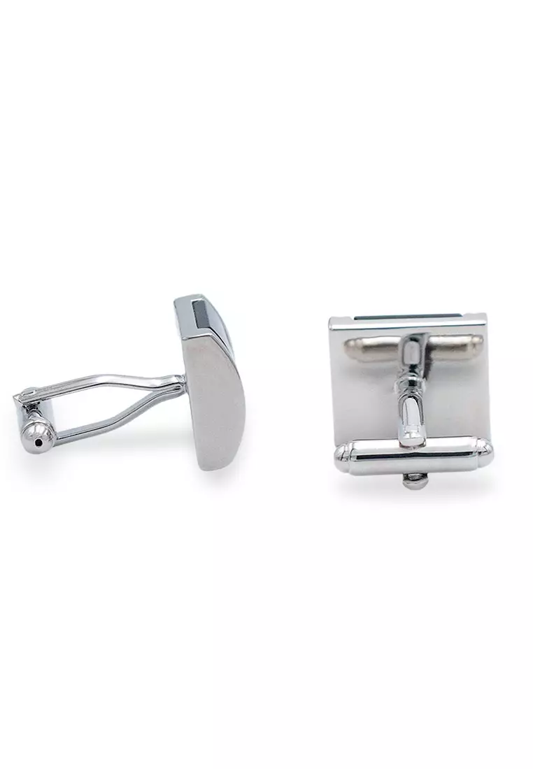 Lara 水平幾何袖扣