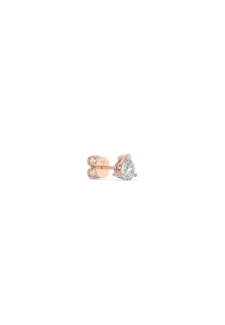 Buy BEON Diamond 0.66ct TDW Refined Pear Lab Grown Diamond Stud ...
