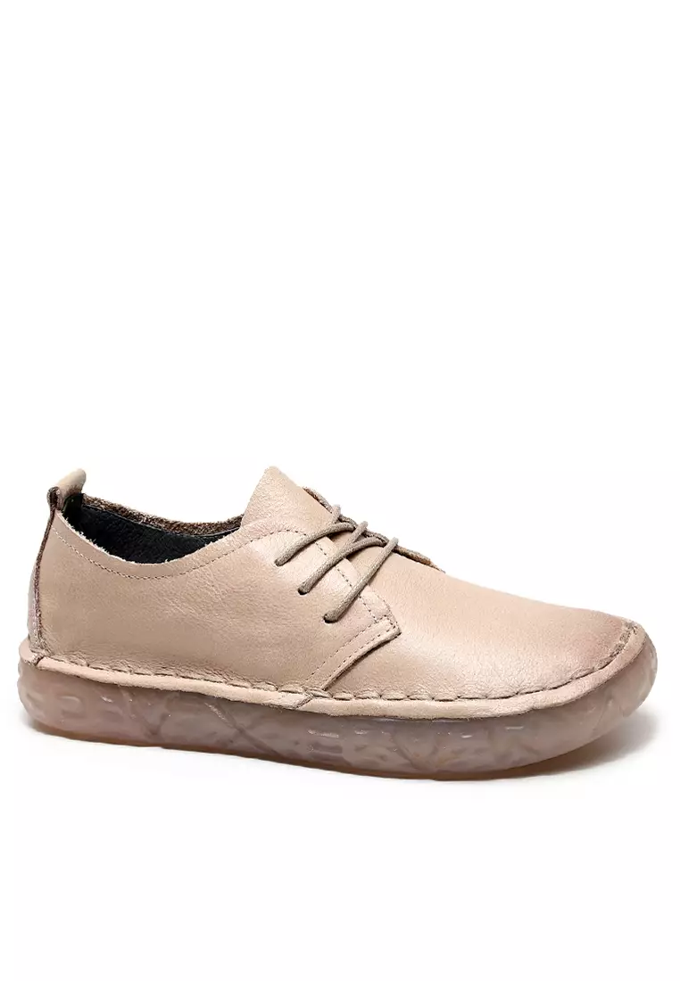 Discount on Twenty Eight Shoes  shoes - SKU: Vintage Leather Flat Shoes Qb25-31