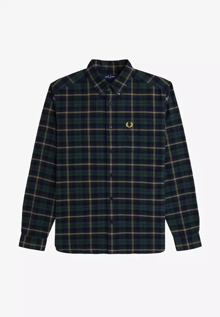 レビューの多い高評価商品特集！ Buy (NAVY SHIRT TARTAN OXFORD M9621 Perry Fred Perry Fred トップス