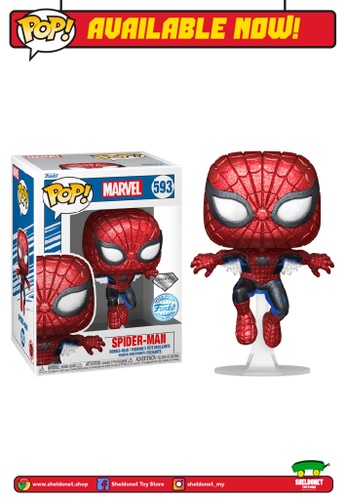 Funko Funko Pop! Marvel: 80th - First-Appearance Spider-Man (Diamond  Glitter) [Exclusive] | ZALORA Malaysia