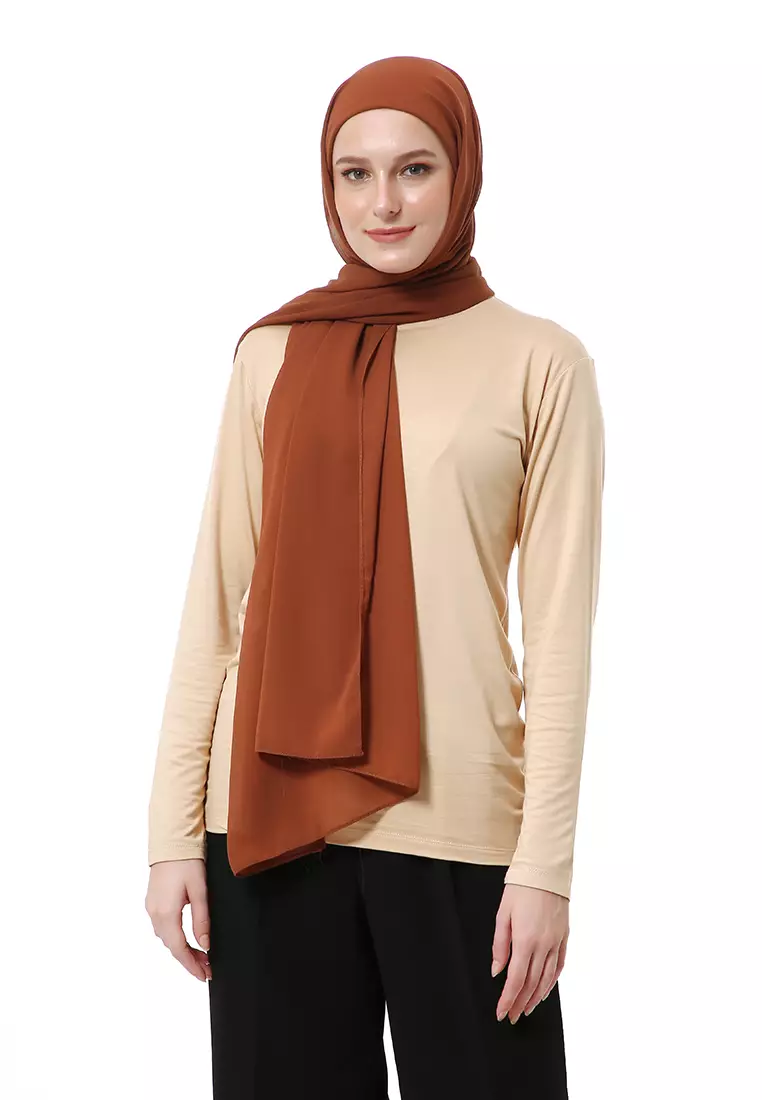 Zhalika Phasmina Motif Polos High Premium Quality - Chocomy