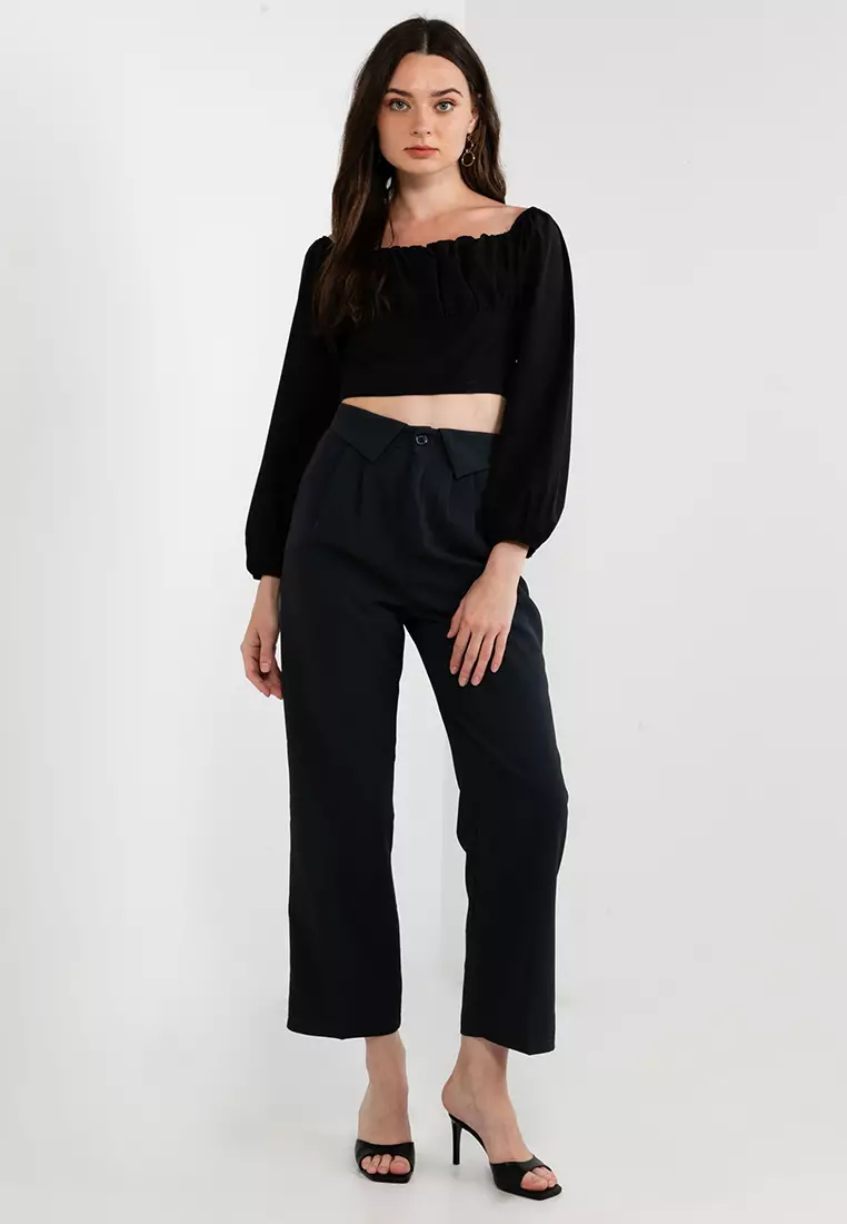 Hestia Fold Over Waistband Pants
