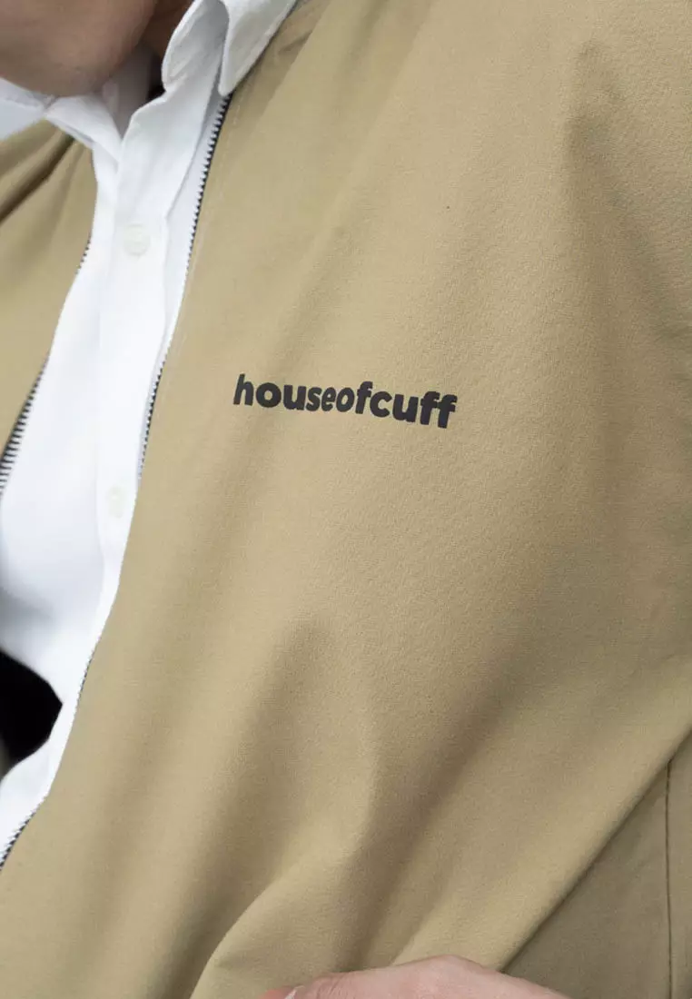 Houseofcuff Jaket Bomber Polos Windbreaker Krem