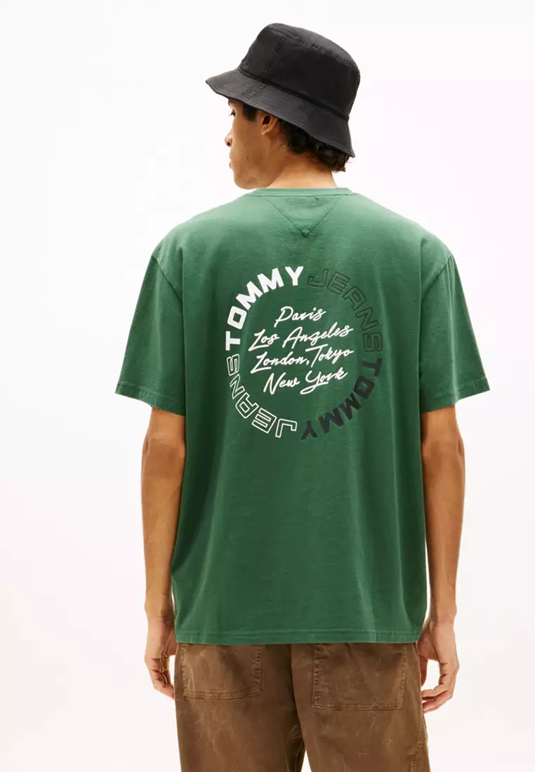 Circular Back Logo Relaxed T-Shirt - Tommy Jeans