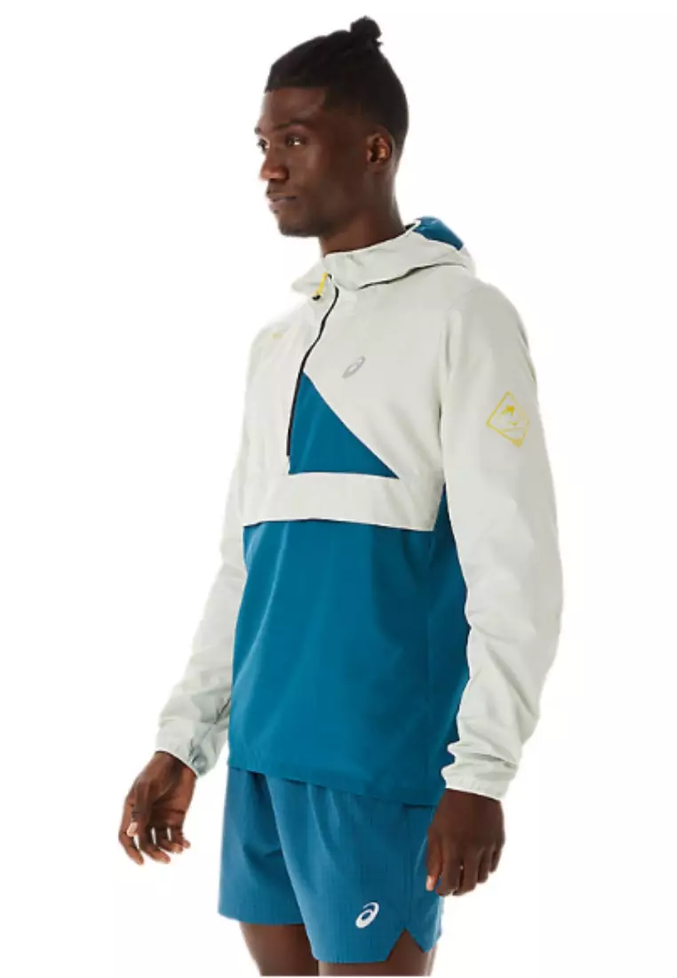 Asics fujitrail half discount zip running hoodie