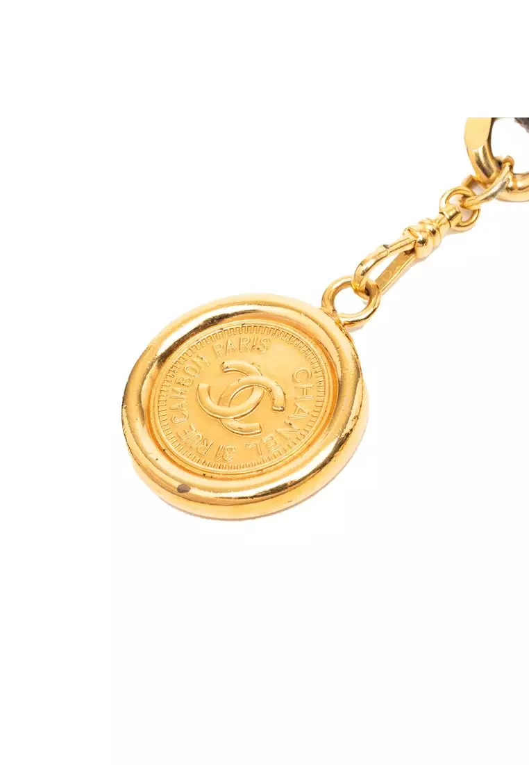 Buy Chanel Pre-Loved Chanel Gold Plated Leather Woven Chain 