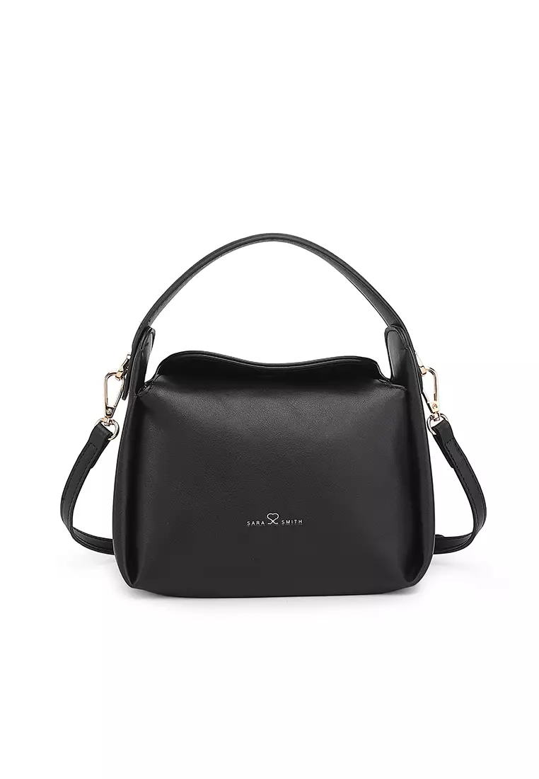 Women's Top Handle Bag / Sling Bag / Crossbody Bag - Black