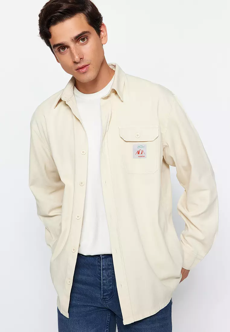 Label Appliqued Shirt