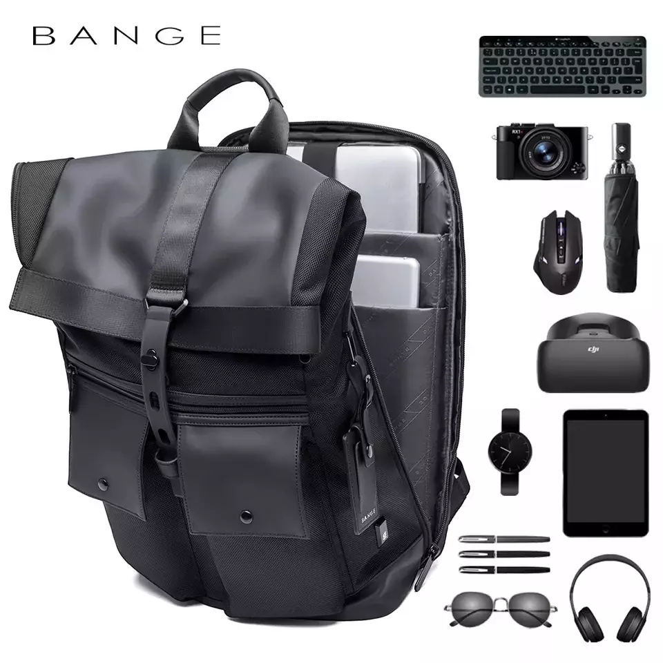 Bange BGG65 Tas Pria Backpack Ransel Laptop 15.6 Inch Foldable Travel Scalable