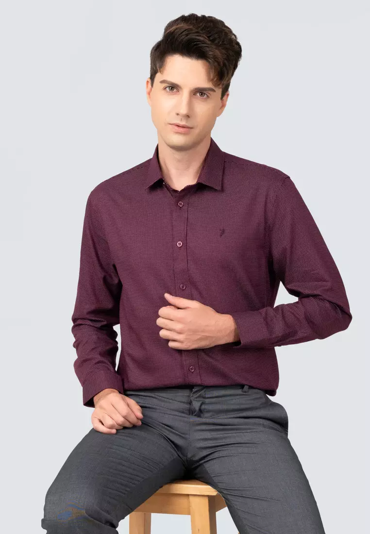 Polo Haus - Men’s 100% Cotton Signature Fit Long Sleeve MBLSN028