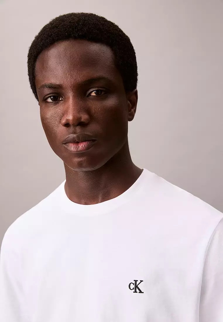 繡花商標印花寬鬆T恤 - Calvin Klein Jeans