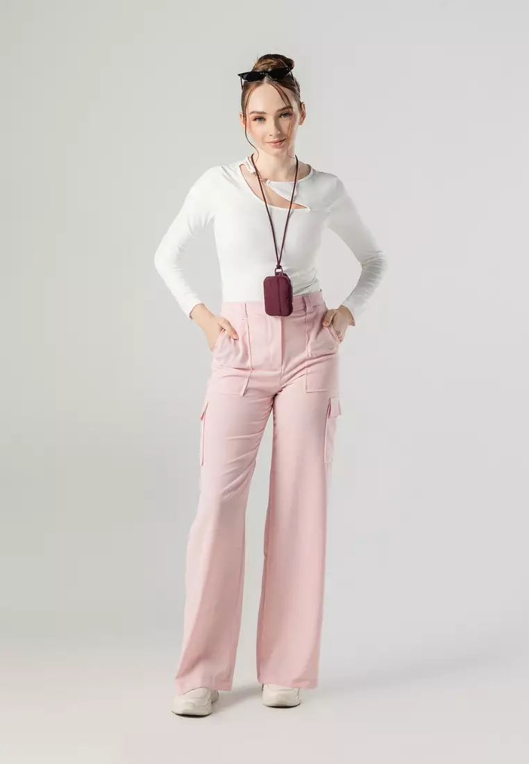 Poofah Lanyard Pouch - Blood Red