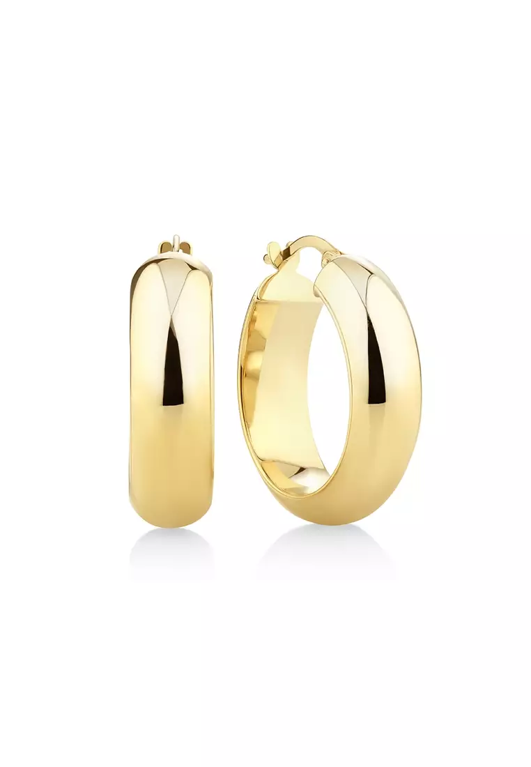 Gold hoop online earrings michael hill