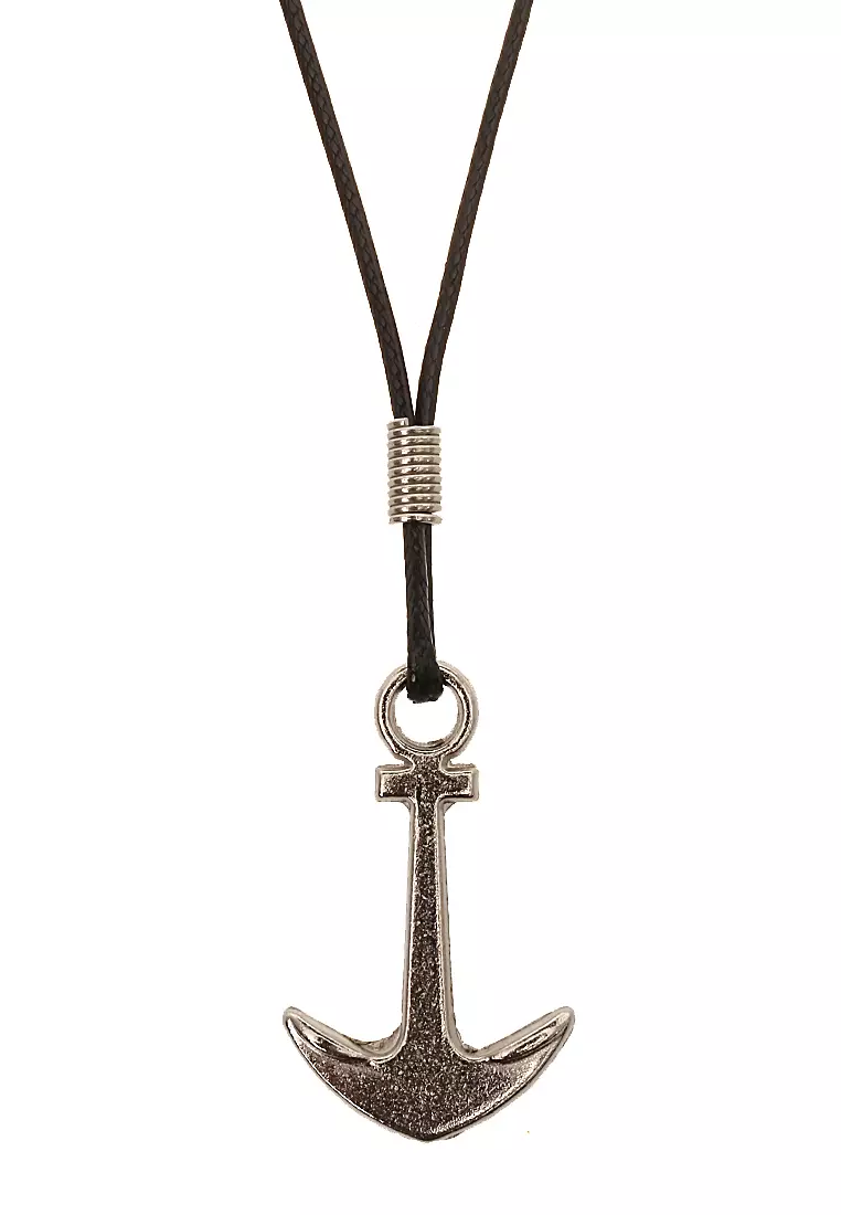 Bembs Necklace Fashion Pria Wanita Motif Jangkar Material Iron ORIGINAL