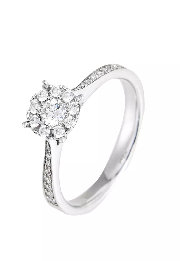 Buy LITZ LITZ 18K White Gold Diamond Ring DR2265 2024 Online