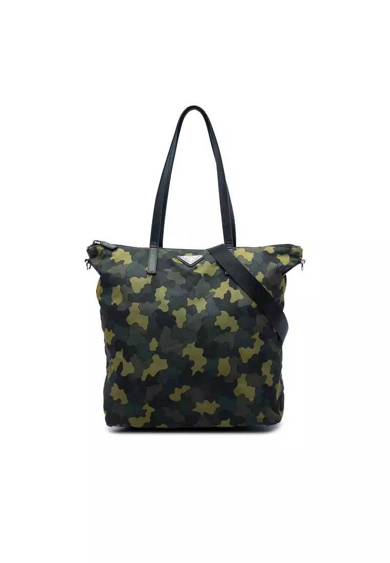 Pre-Loved Prada Tessuto Stampato Satchel