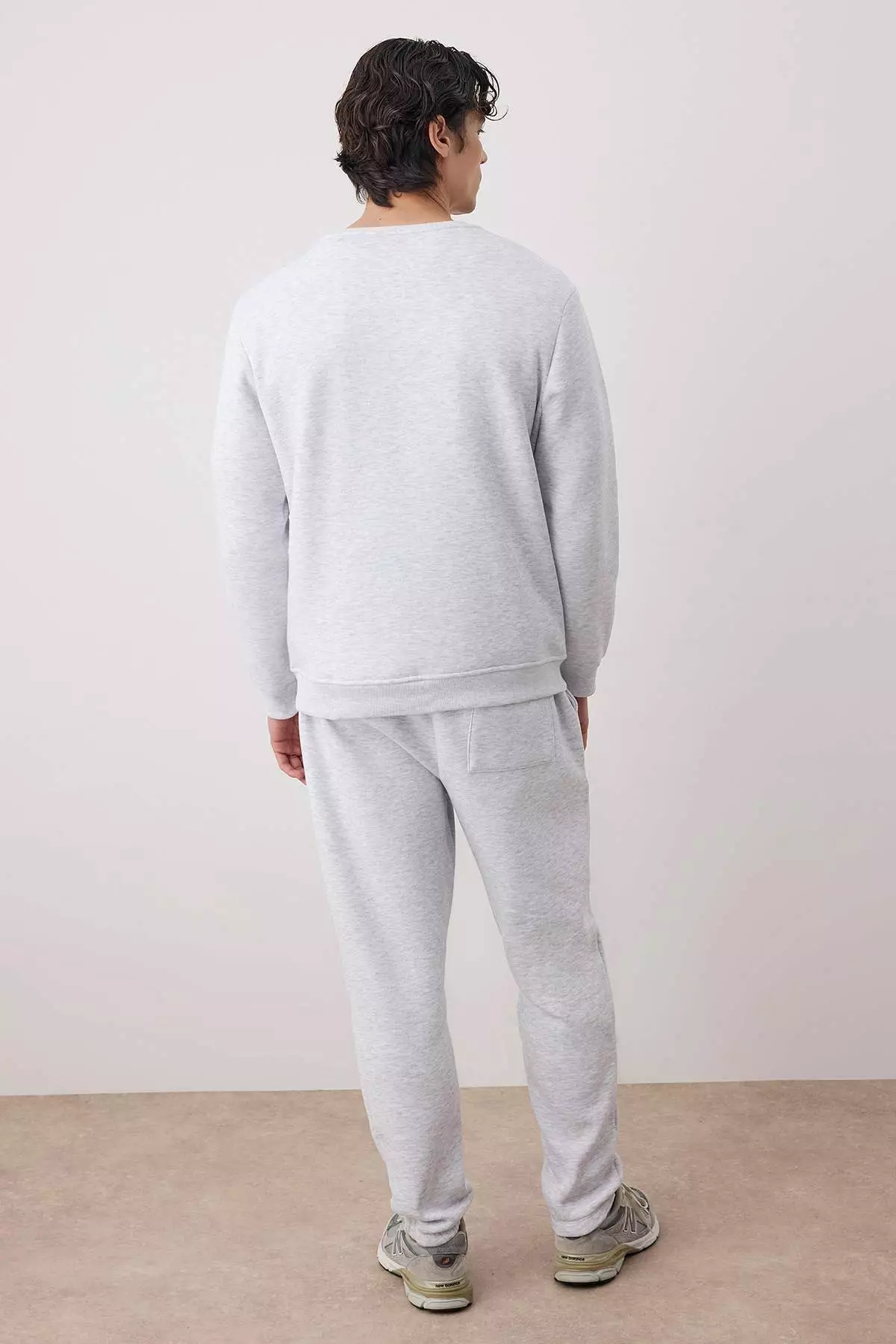 Grimelanj Regular Cut Text Printed Warm Sweatshirt Tracksuit