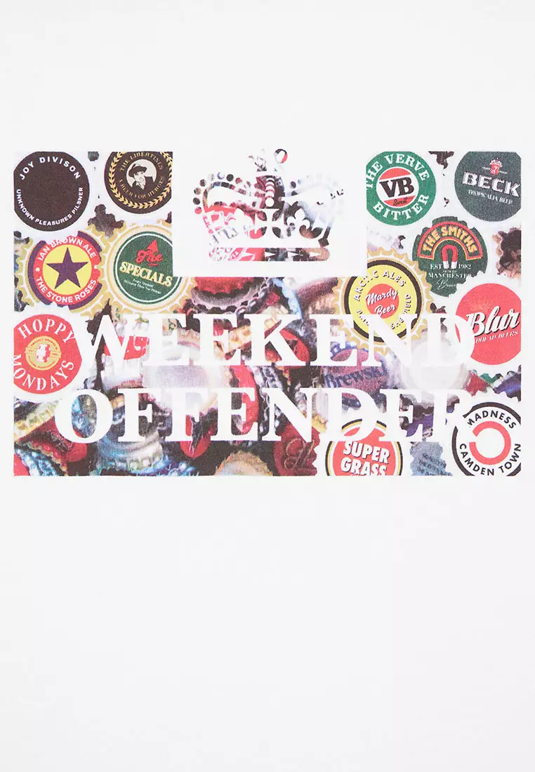 MENS WHITE CAPS GRAPHIC TEE