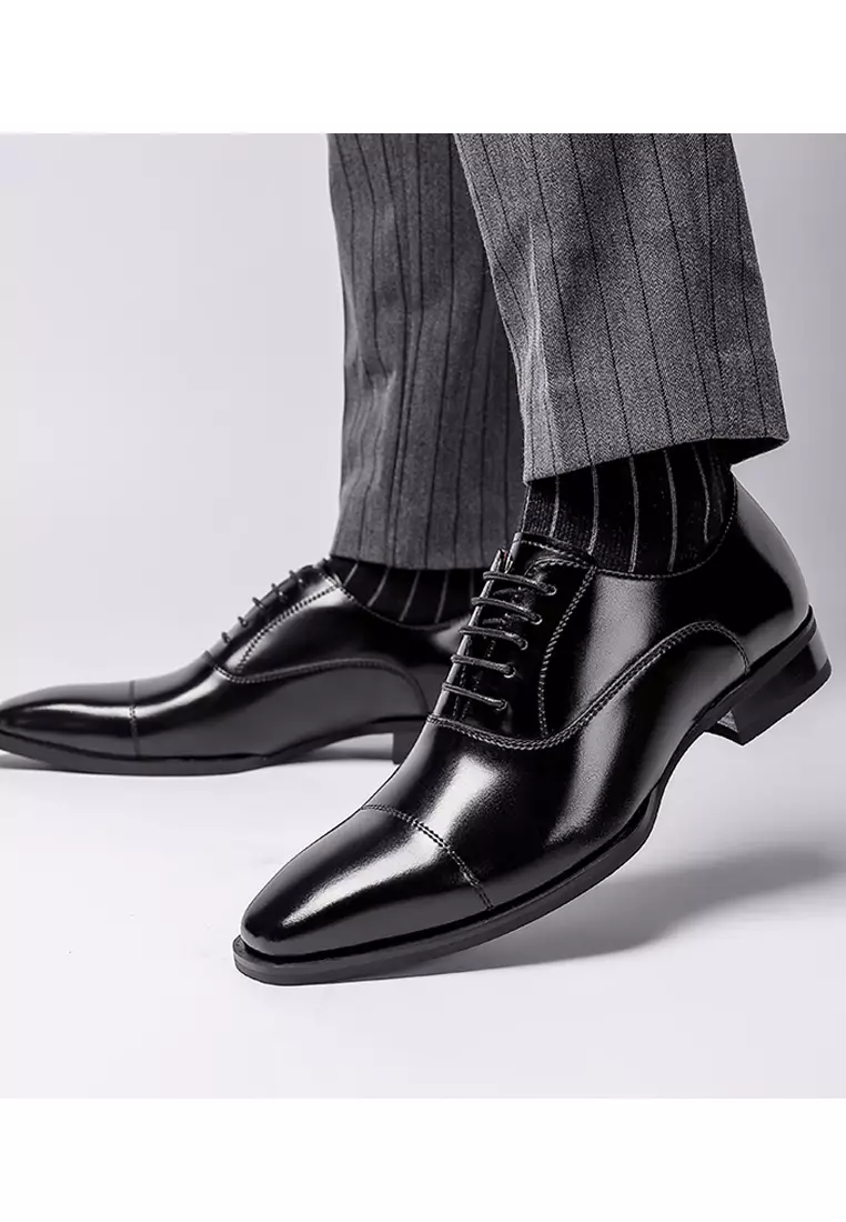 Leather Cap Toe Business Shoes MK5009-1